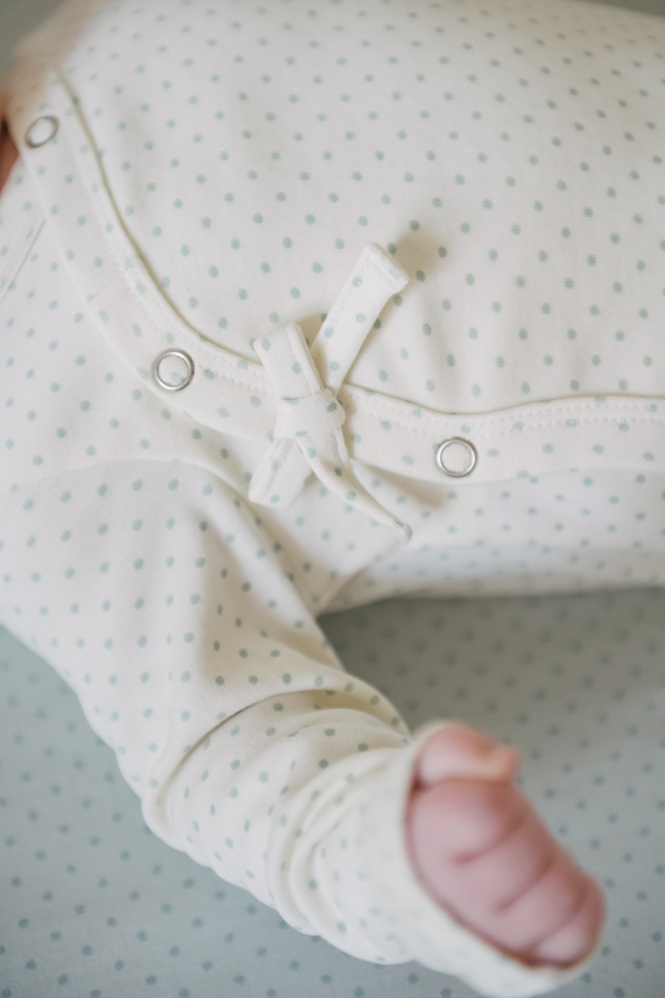 Pehr-Kimono Romper-Pin Dot Sea-5