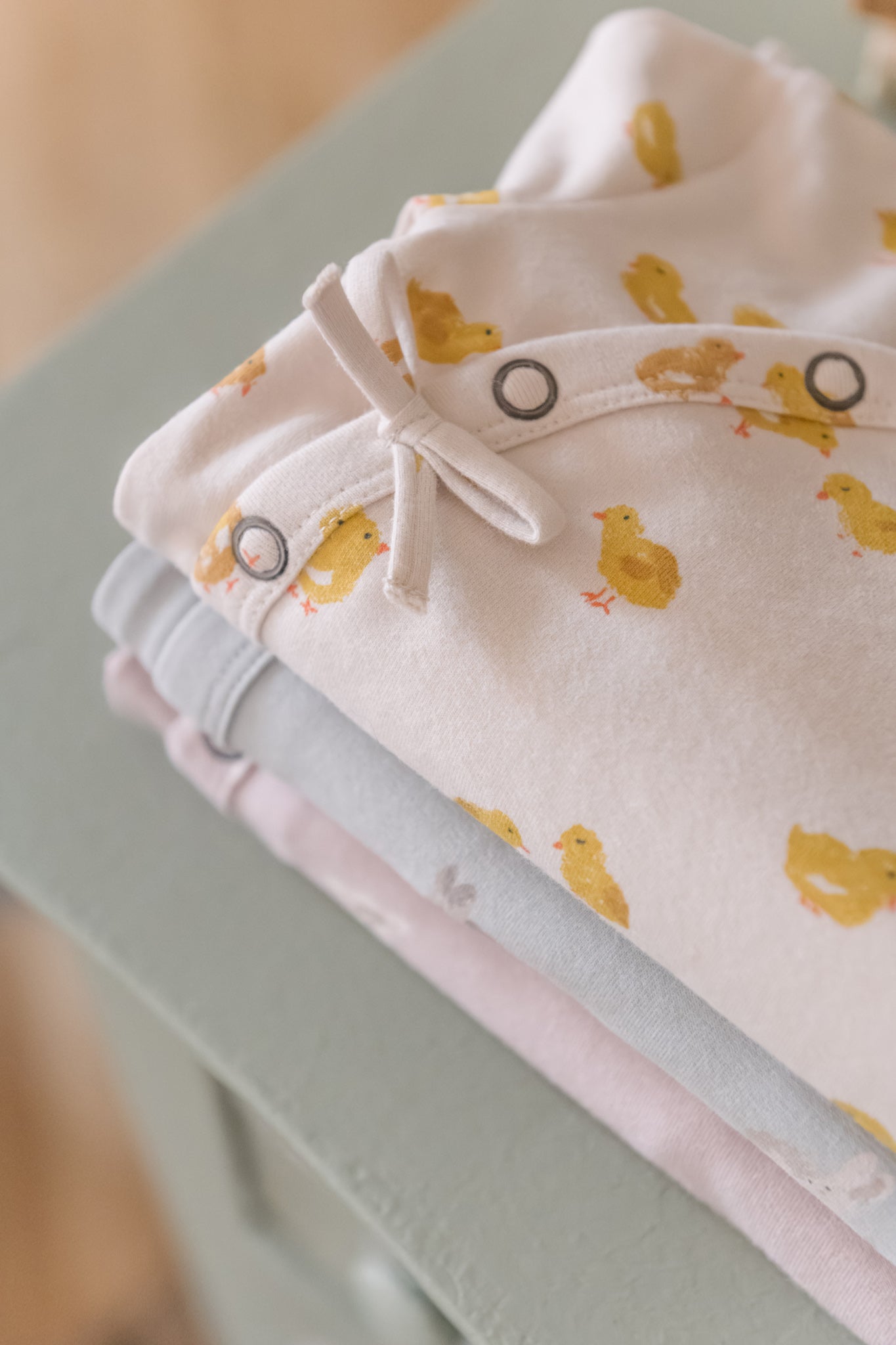 Pehr-The Littles Kimono Romper-Cheerful Chick-Newborn-4