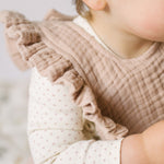 Pehr-Muslin Gauze Ruffle Bib Set of 2 - Fawn & Sienna - Baby - 4