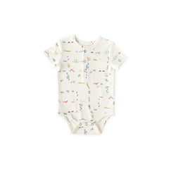 Pehr-Short Sleeve Henley One Piece- Crawling Critters-1