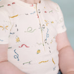 Pehr-Short Sleeve Henley One Piece- Crawling Critters-4