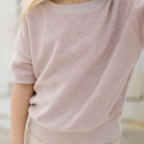 Pehr-Classic Terry Dropped Shoulder Short Sleeve Top-Lilac-3