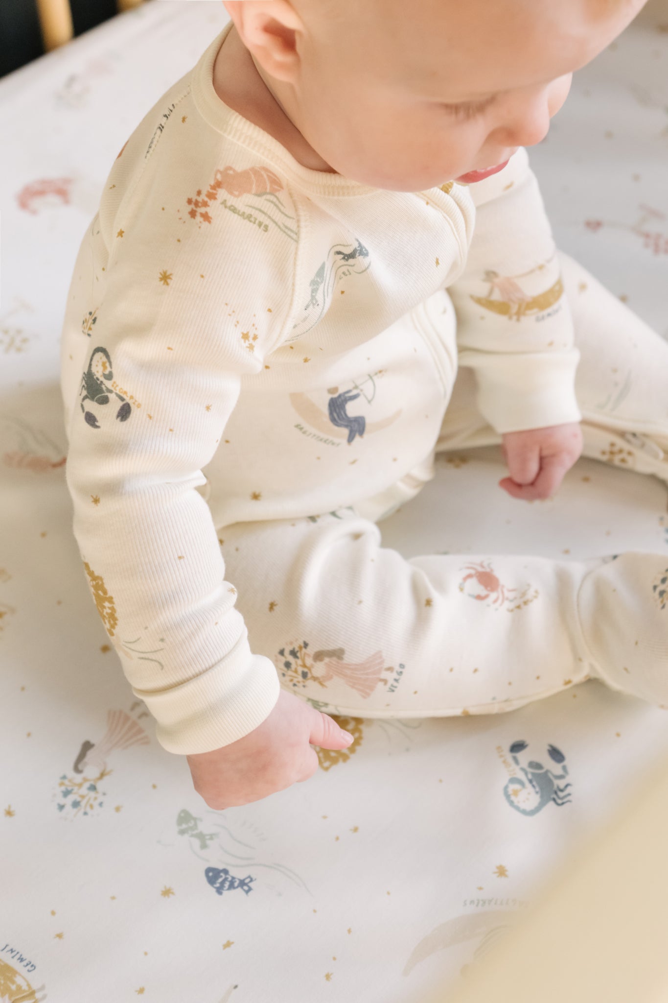 Pehr-Ribbed Baby Sleeper - Zodiac- 6