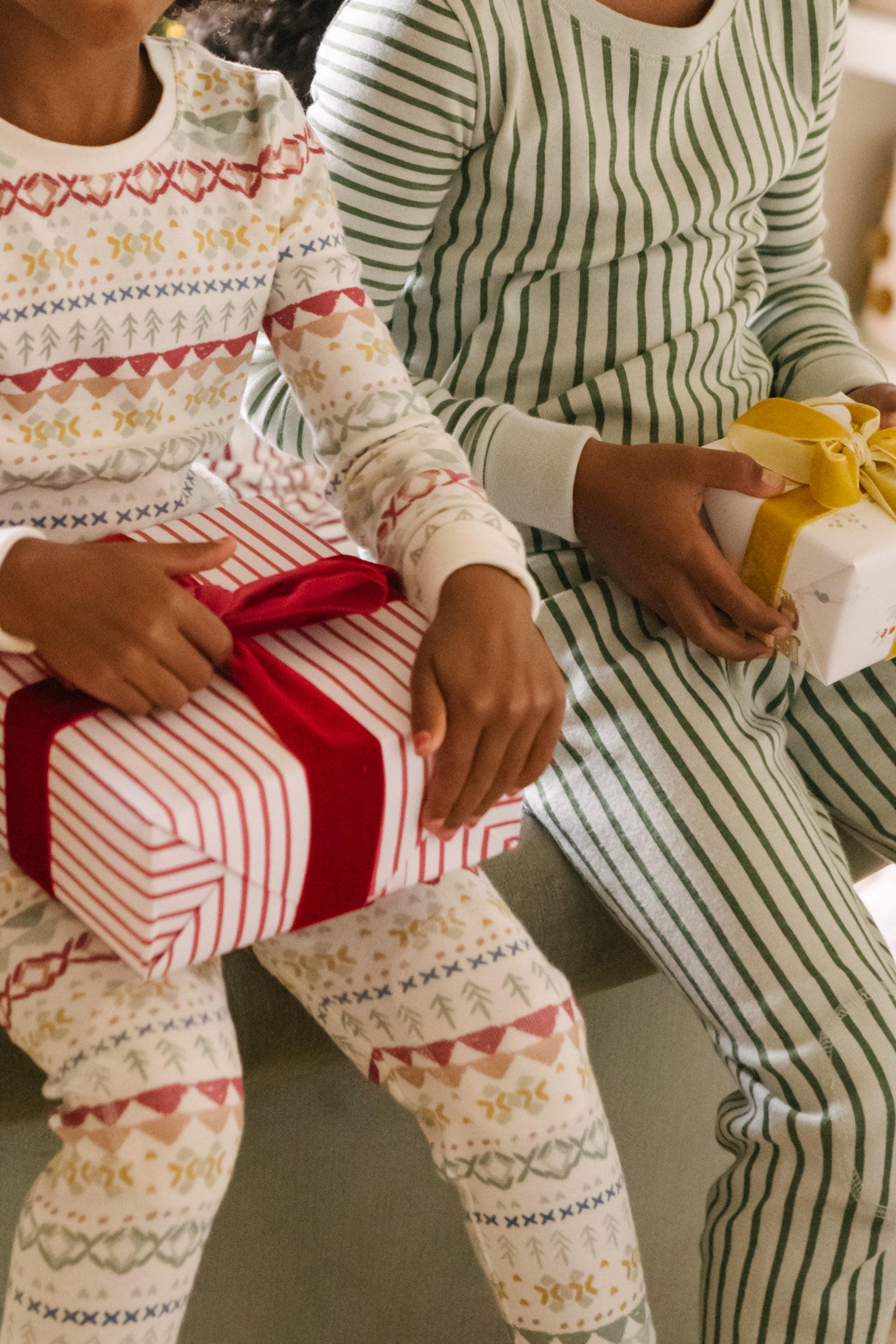 Pehr-Ribbed Kids Pajama-Stripes Away Evergreen-5