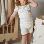 Pehr-Pointelle Short Sleeve Toddler Pajama-Natural-3