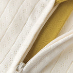 Pehr-Pointelle Short Sleeve Baby Sleeper-Natural-5