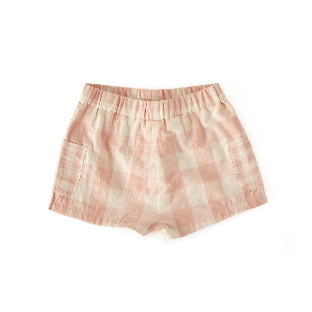Short Shorts Pehr Checkmate Shell Pink 18 - 24 mos. 