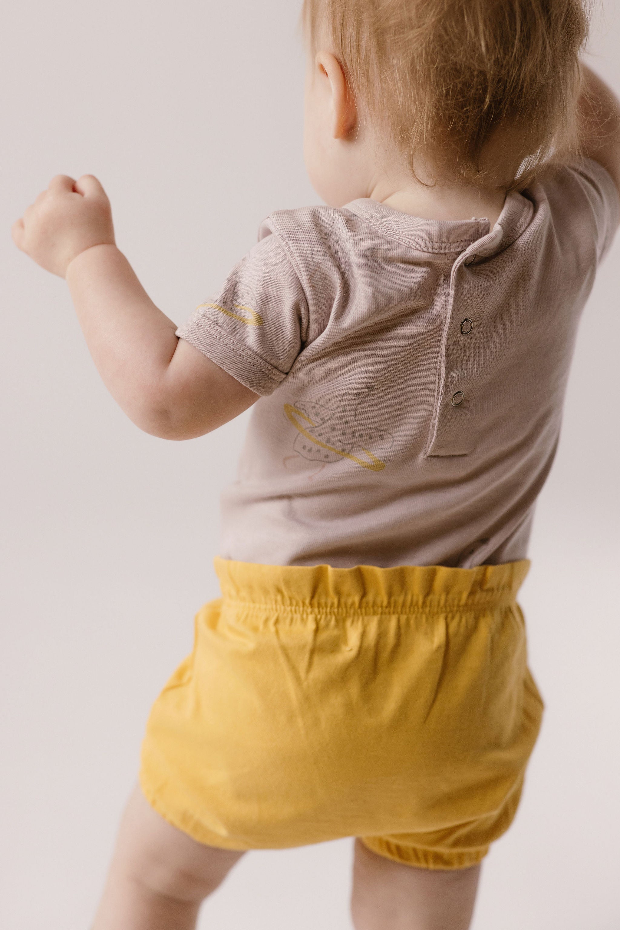 Pehr-Garment Dye Bloomer Short-Soft Marigold-4