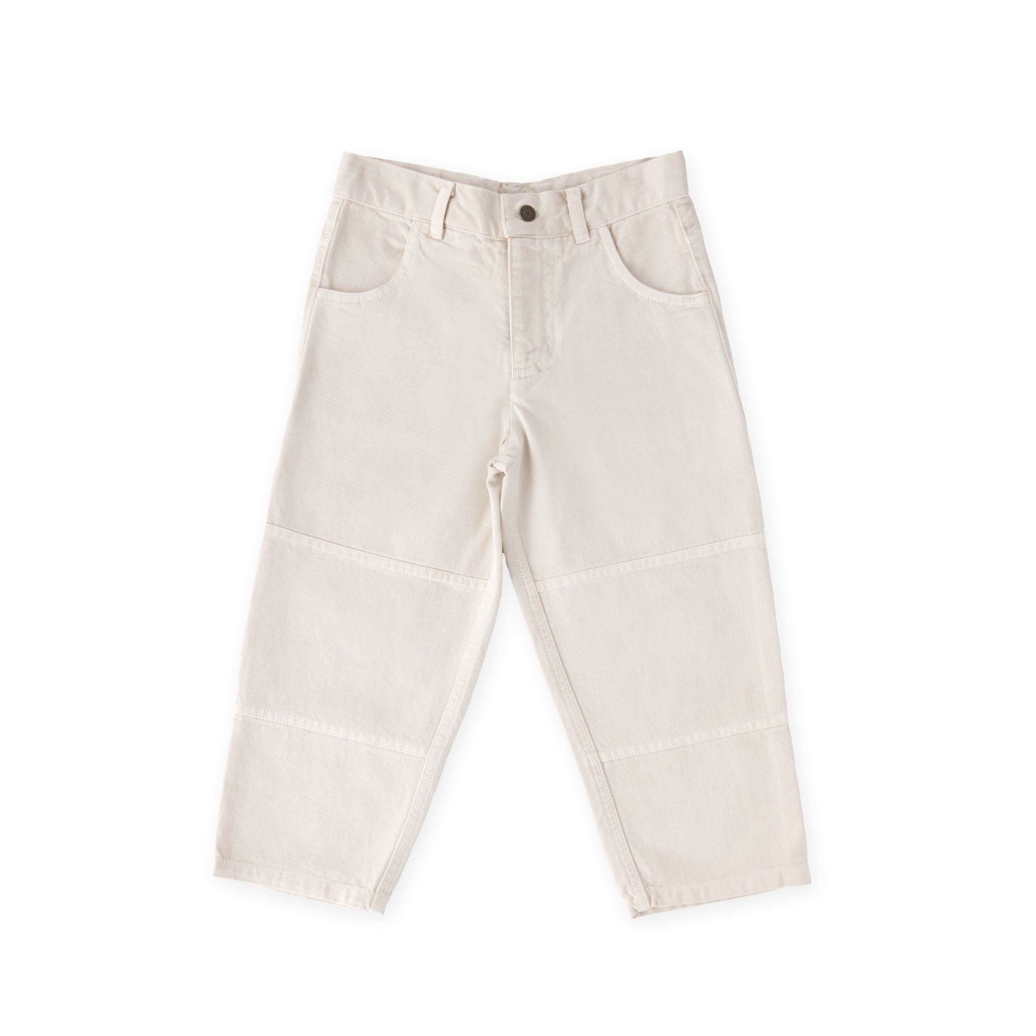 Pehr-Vintage Twill Kids Utility Pant-Natural-1