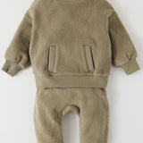 Pehr-Teddy Fleece Harem Pant-Moss-2