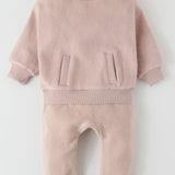 Pehr- Fleece Harem Pant-Rose Pink-2