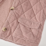 Pehr-Corduroy Quilted Jacket-Rose Pink-7