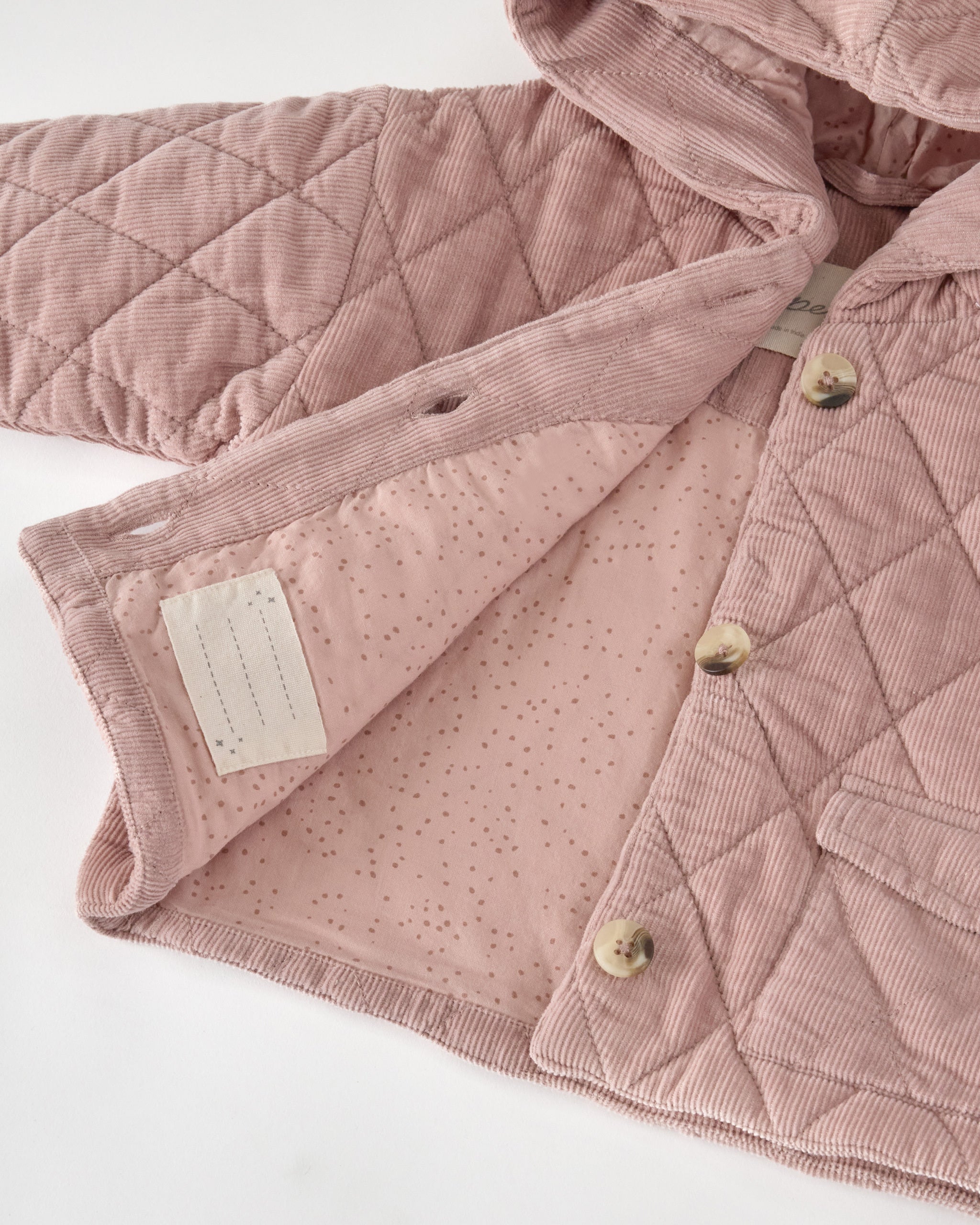 Pehr-Corduroy Quilted Jacket-Rose Pink-8