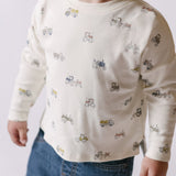 Pehr-Dropped Shoulder Long Sleeve Toddler Top-Field Work-3