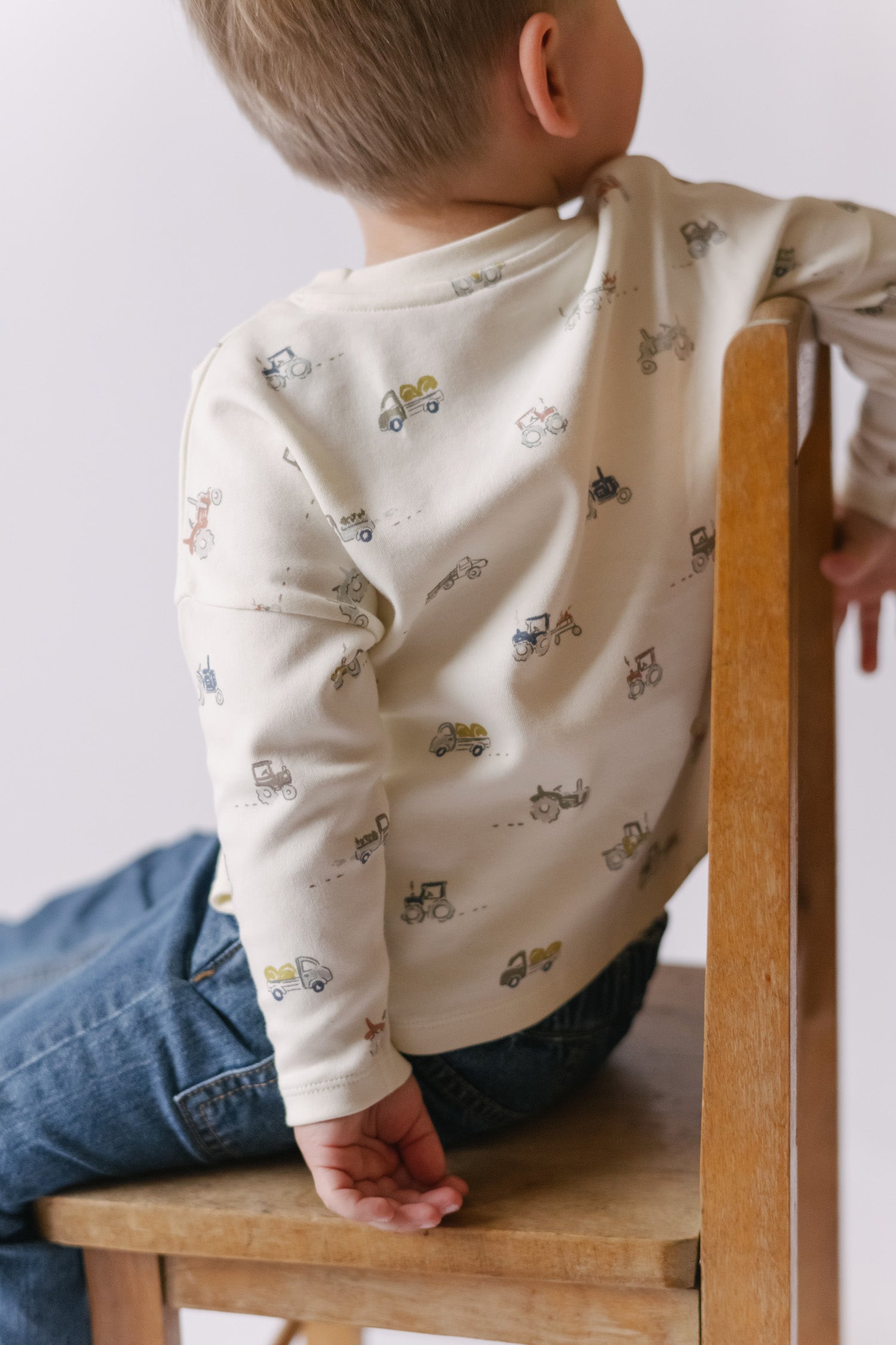 Pehr-Dropped Shoulder Long Sleeve Toddler Top-Field Work-5
