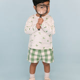 Pehr-Dropped Shoulder Long Sleeve Toddler Top-Leap Frog-4