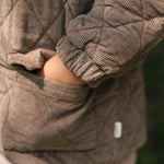 Pehr-Corduroy Kids Quilted Jacket-Portobello-3