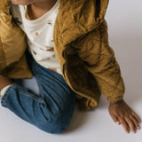 Pehr-Corduroy Kids Quilted Jacket-Ochre-5