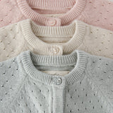 Pehr-Dotty Knit Sweater- Soft Peony- Newborn-3
