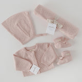 Pehr-Dotty Knit Sweater- Soft Peony- Newborn-2