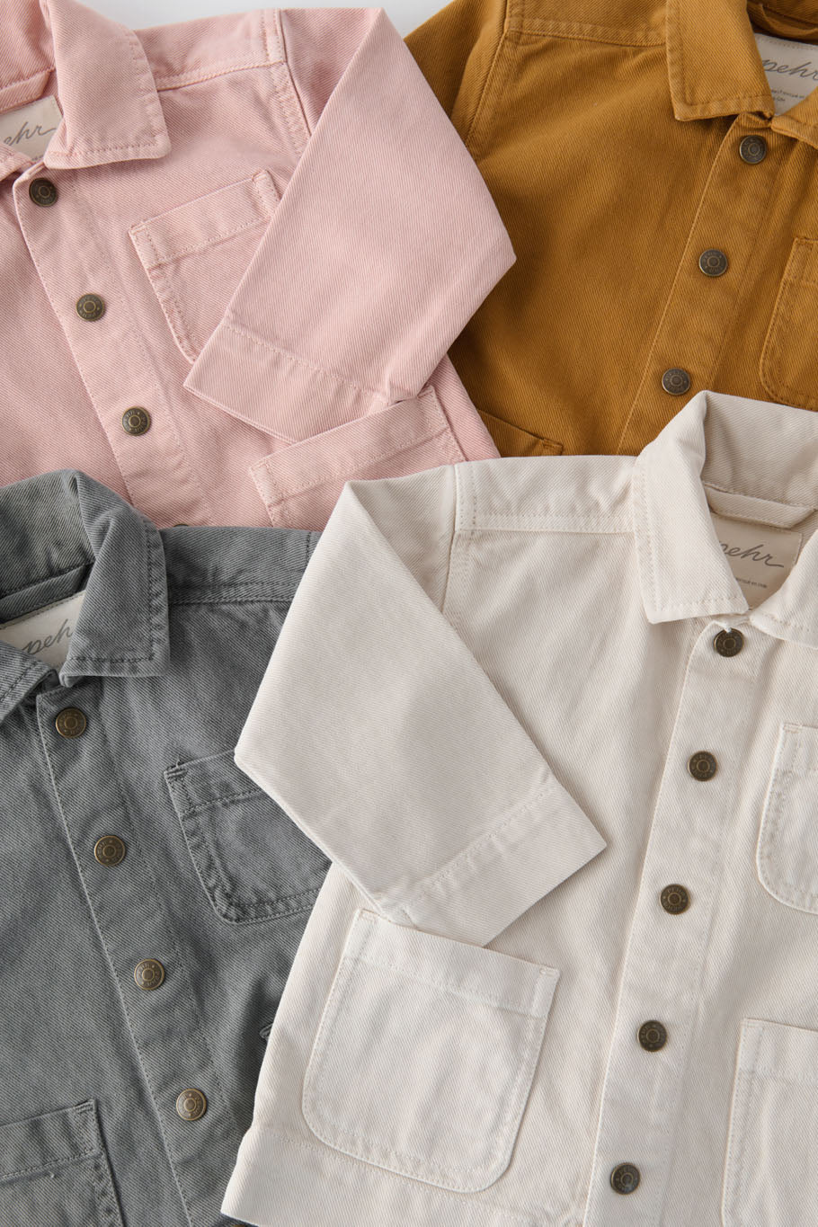 Pehr-Vintage Twill Chore Jacket-Natural-2
