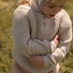 Pehr-Cotton Knit Toddler Sweater-Stone-4