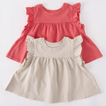 Pehr-Garment Dye Ruffle TShirt-Sand-6