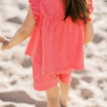 Pehr-Garment Dye Ruffle TShirt-Raspberry-4