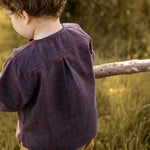 Pehr-Flannel Long Sleeve Top-Mulberry/Ink-4