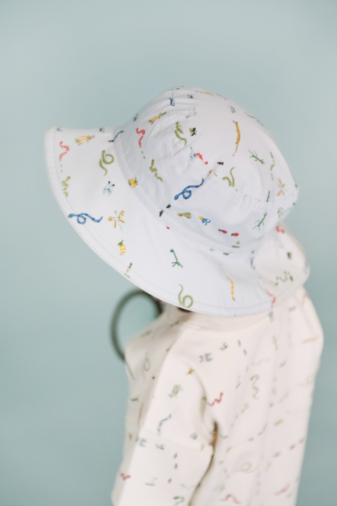 Pehr-Bucket Hat-Crawling Critters Blue-4