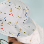 Pehr-Bucket Hat-Crawling Critters Blue-Toddler-3