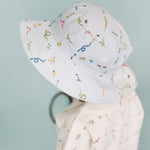Pehr-Bucket Hat-Crawling Critters Blue-Toddler-2