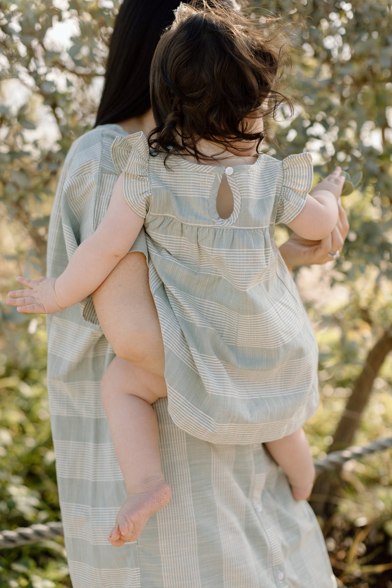 Pehr-Ruffle Dress-Coastal Stripe Lagoon-4