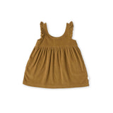 Pehr-Corduroy Kids Pinafore Dress-Ochre-1