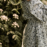 Pehr-Ruffle Puff Sleeve Dress-Forget-Me-Not-5