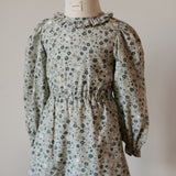 Pehr-Ruffle Puff Sleeve Dress-Forget-Me-Not-7