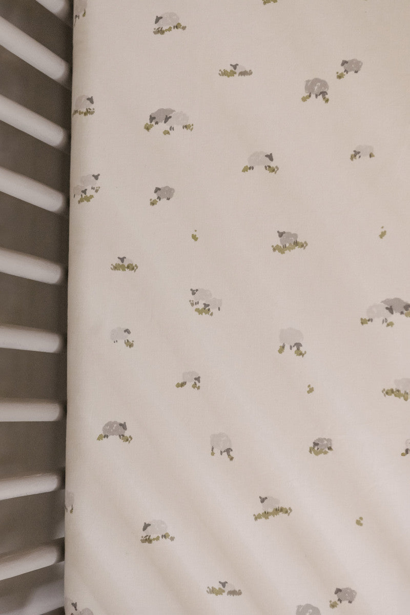 Pehr-Crib Sheet-Baa Baa Sheep-2
