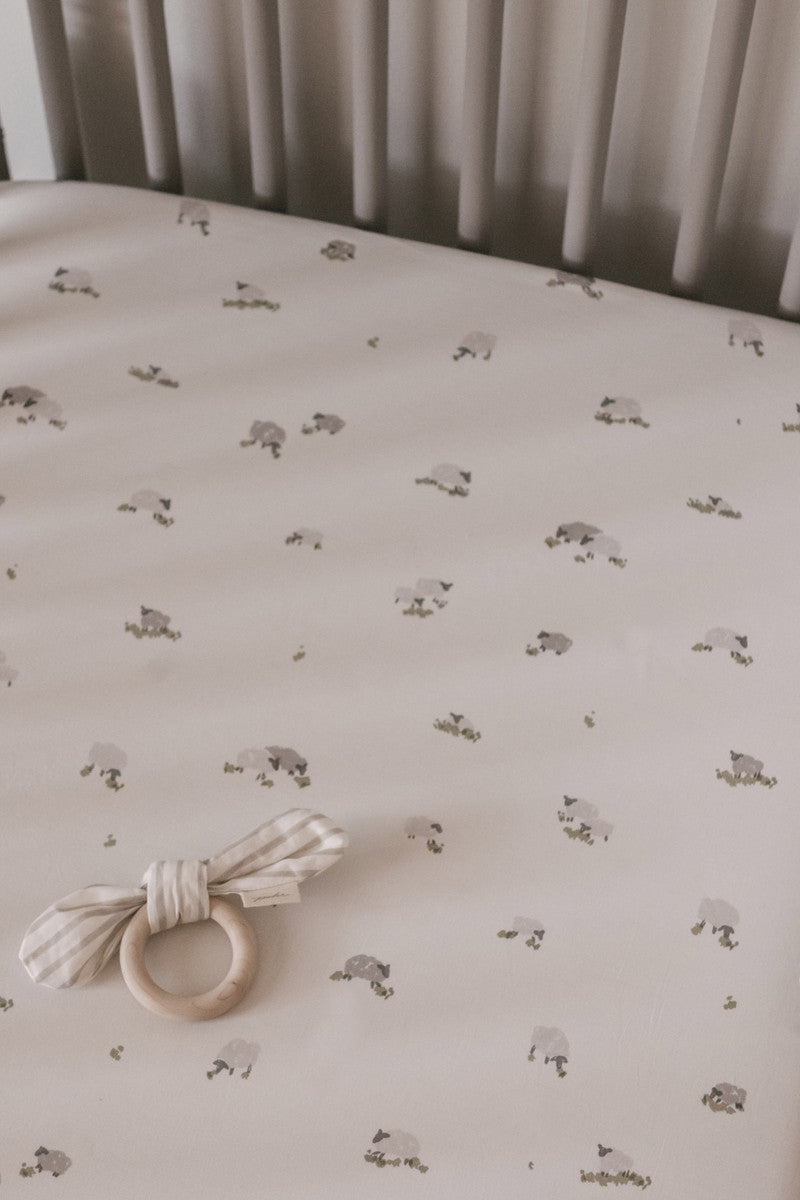 Pehr-Crib Sheet-Baa Baa Sheep-3