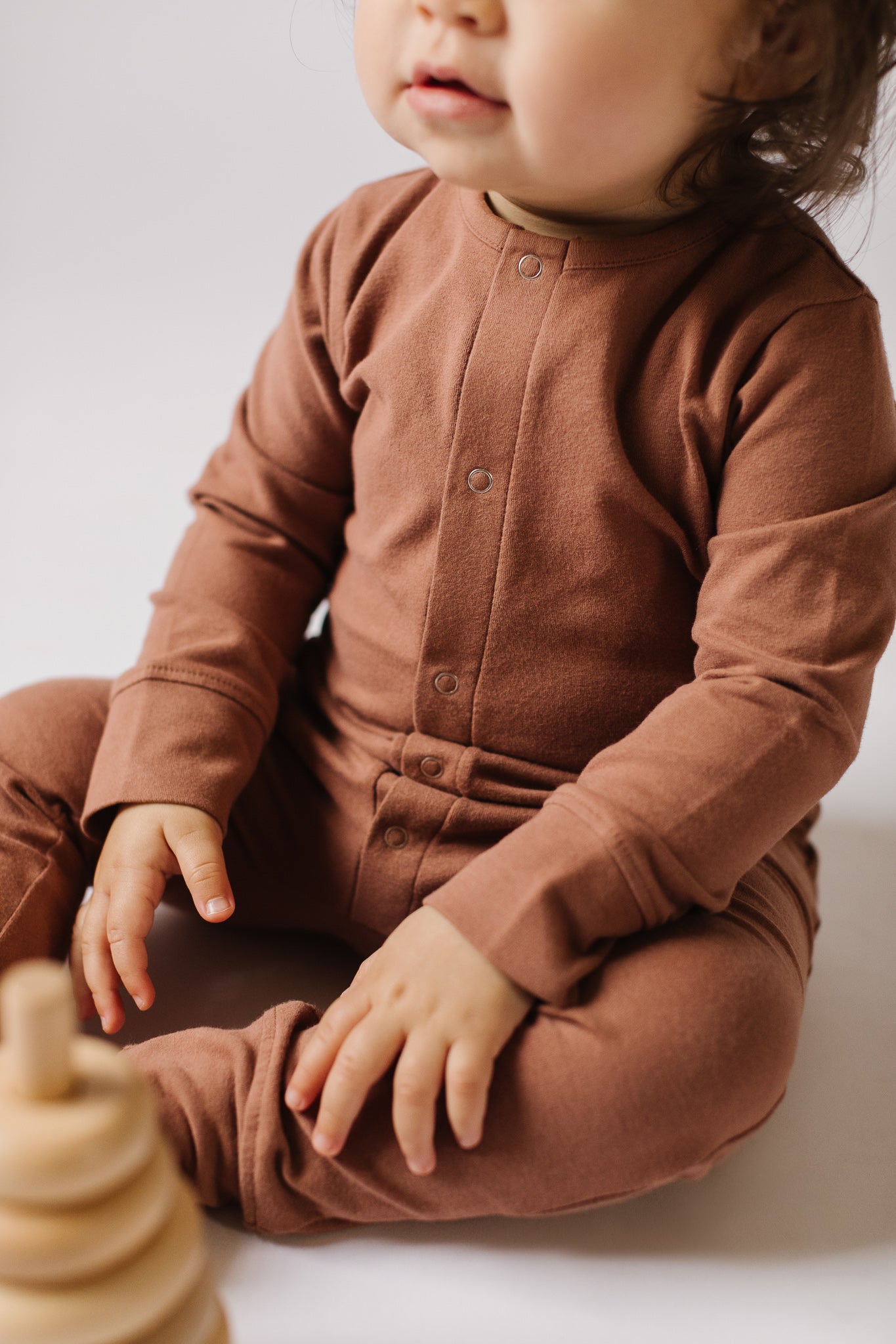 Pehr-Essentials Romper-Soft Clay-2