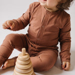 Pehr-Essentials Romper-Soft Clay-3