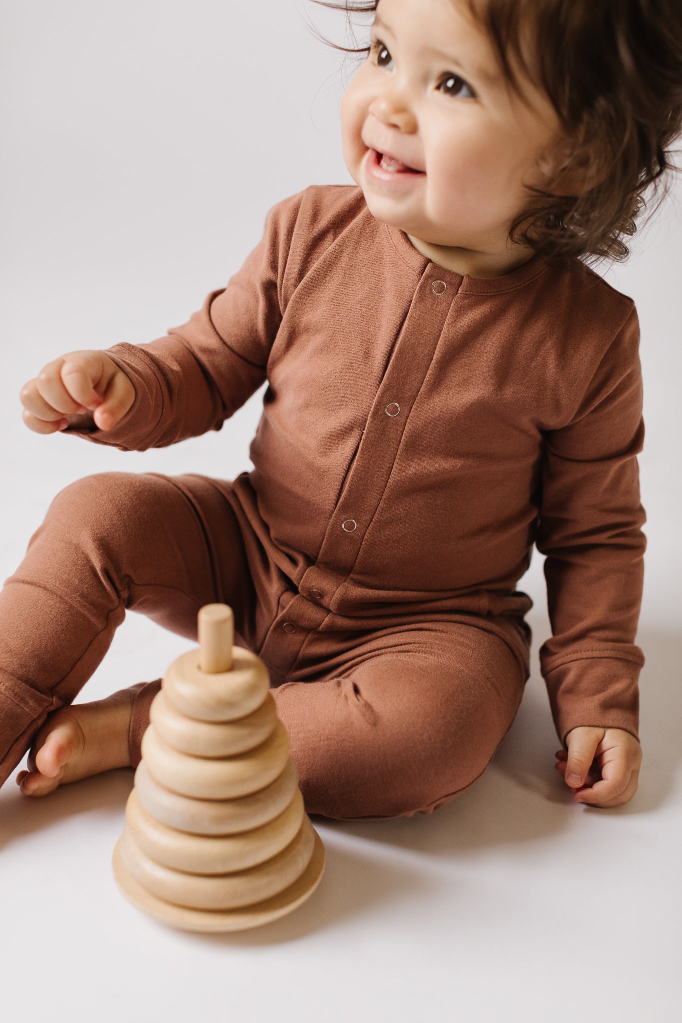 Pehr-Essentials Romper-Soft Clay-3