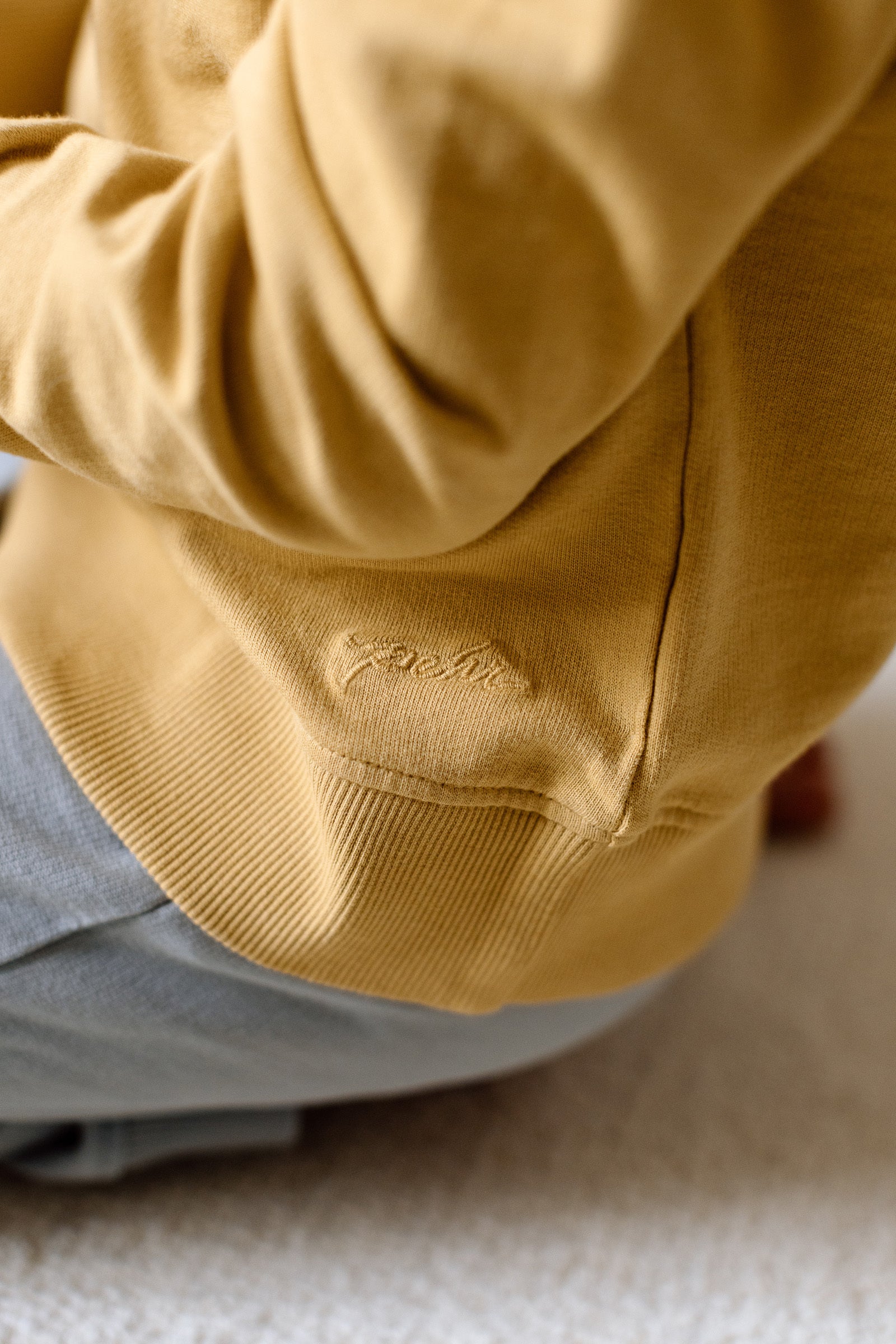 Pehr-French Terry Sweatshirt-Dijon-5