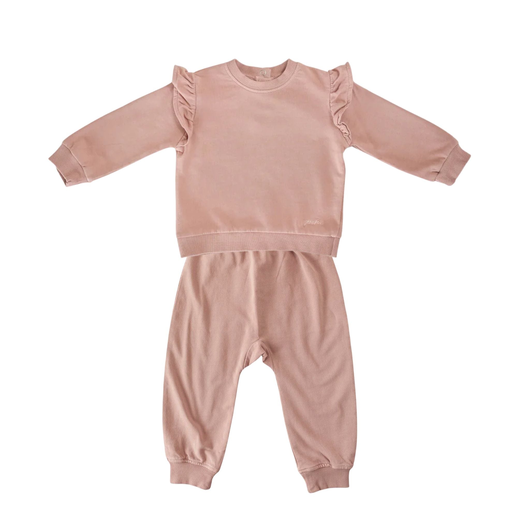 Pehr-French Terry Matching Set-Soft Peony-1