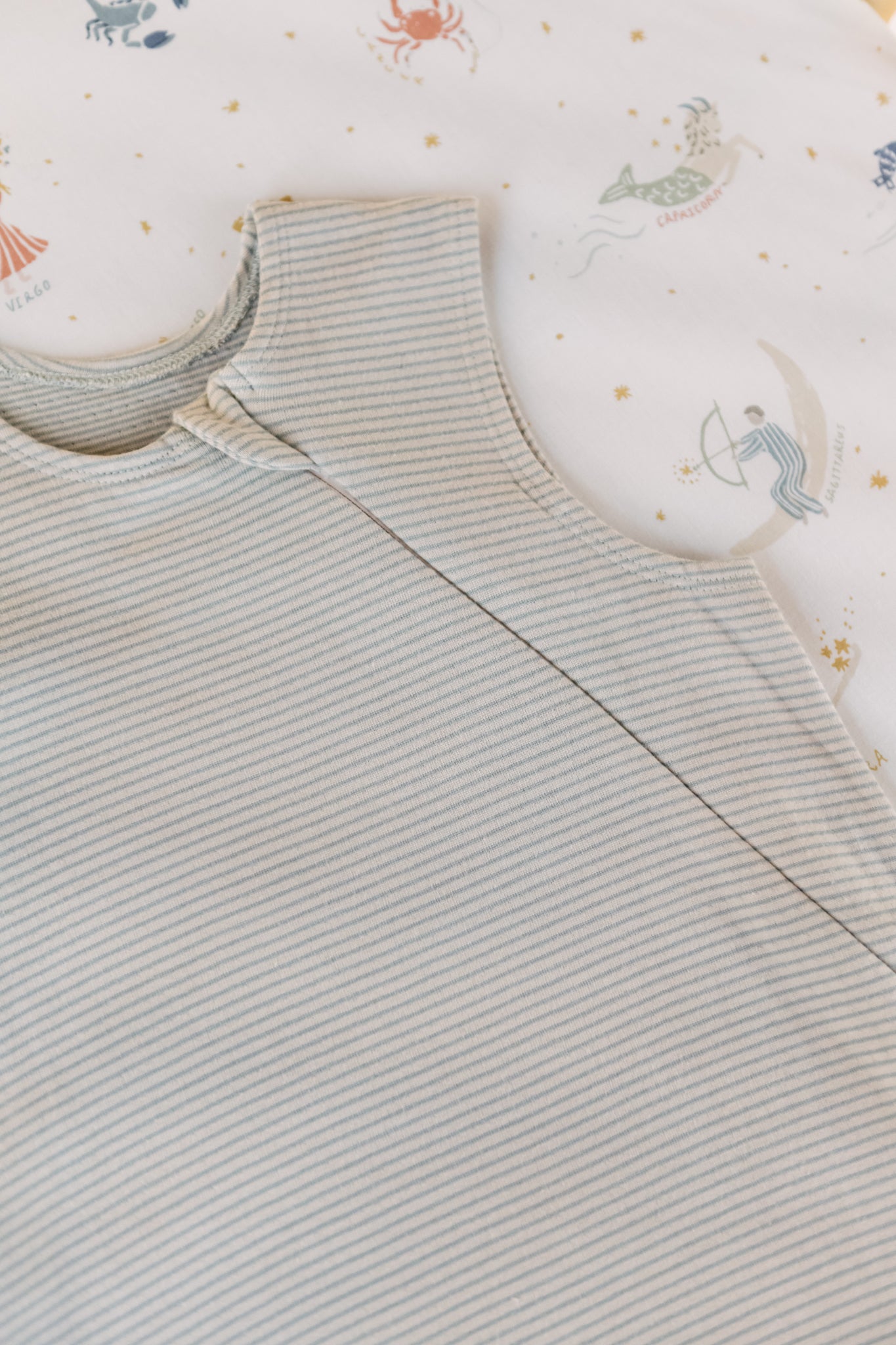 pehr-Sailor Stripe Front Zipper 1.0 Tog Sleep Bag-Sea-9-18 mos-2