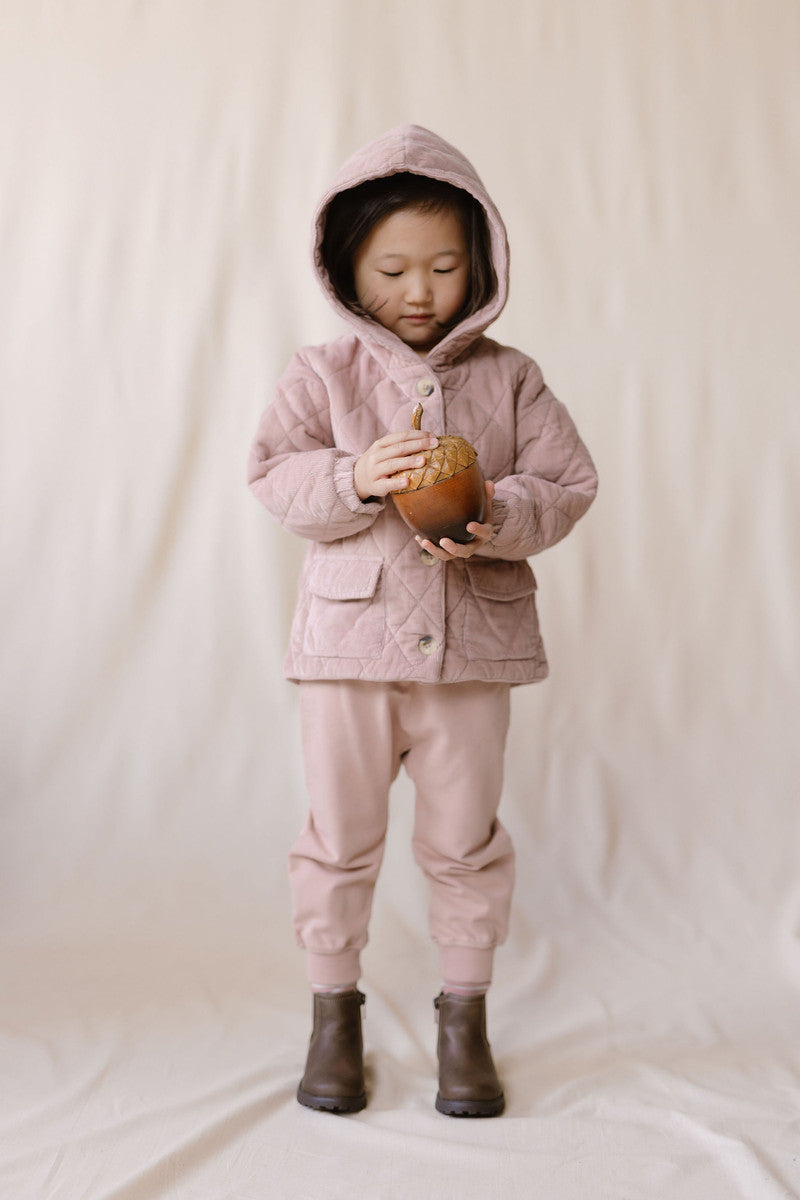 Pehr-Corduroy Quilted Jacket-Rose Pink-5