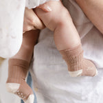 Pehr-Crew Socks with Grips 3 - Pack-Blossom Set-4