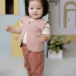 Pehr-French Terry Harem Pant-Pinks-Baby-3