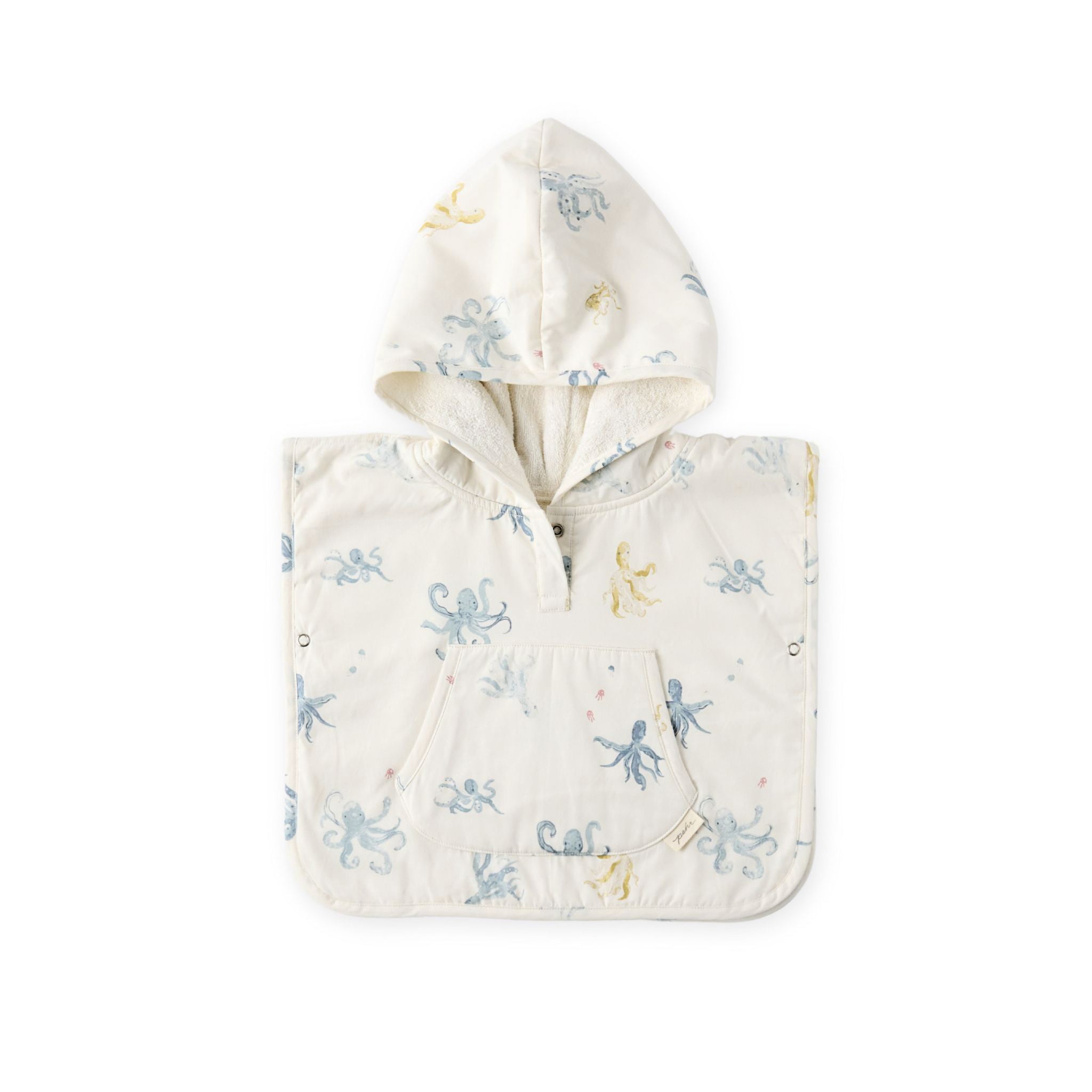 Pehr - Hooded Poncho Towel - Octopus Oasis - Baby-7