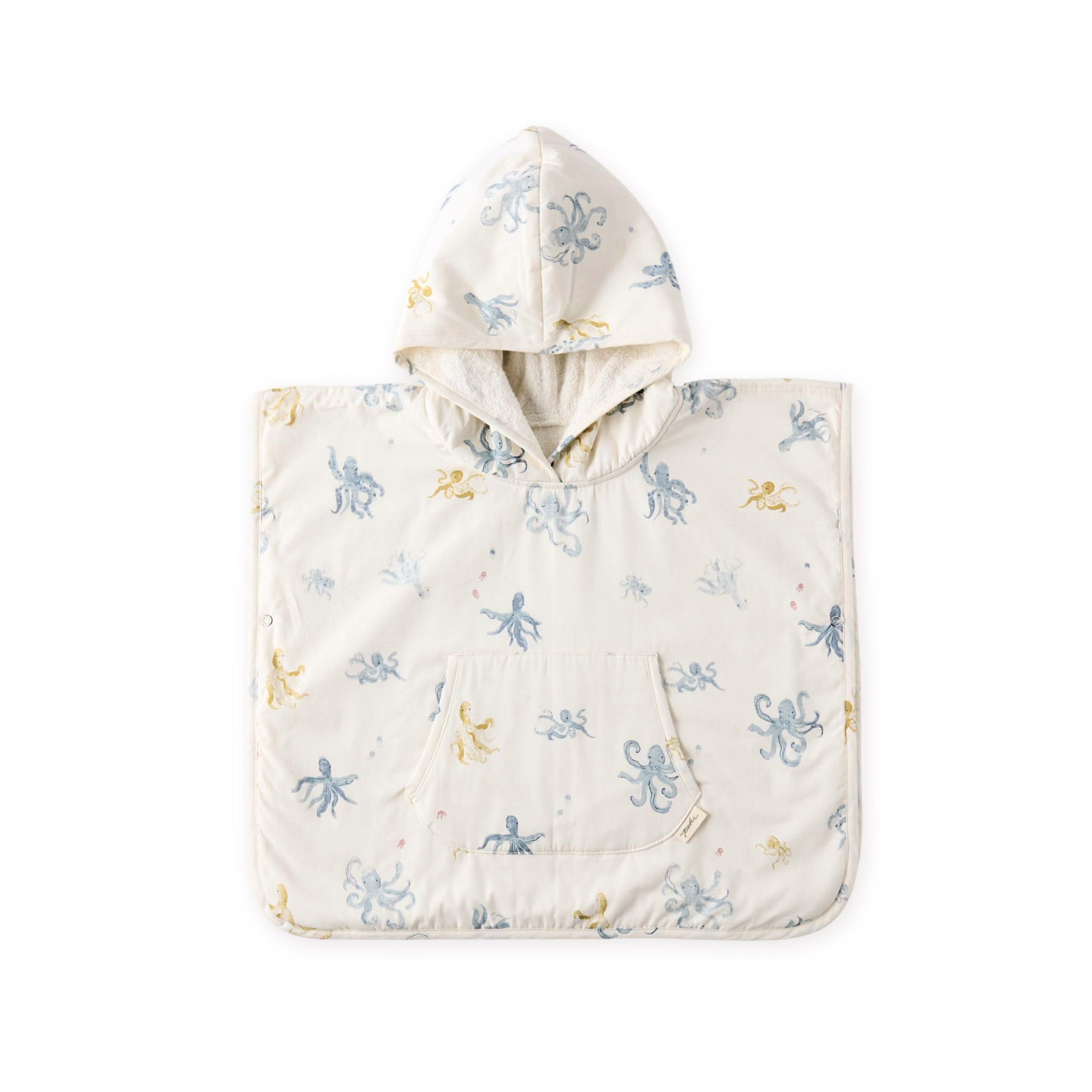 Pehr - Hooded Poncho Towel - Octopus Oasis - Toddler-1