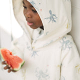 Pehr - Hooded Poncho Towel - Octopus Oasis - Toddler-5